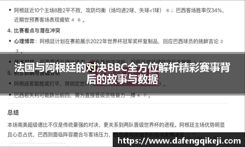 法国与阿根廷的对决BBC全方位解析精彩赛事背后的故事与数据